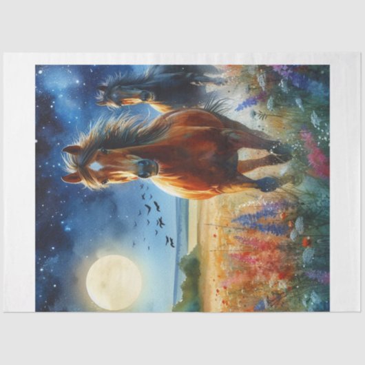 Wilde paarden tissuepapier (Voorkant)