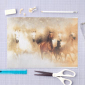 Wilde paarden tissuepapier (Craft)