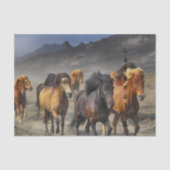 Wilde paarden tissuepapier (Voorkant)