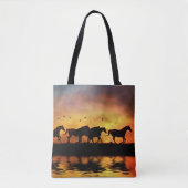 Wilde paarden tote bag (Voorkant)