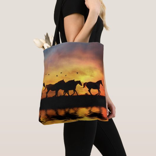 Wilde paarden tote bag (Dichtbij)