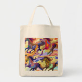 Wilde paarden tote bag (Voorkant)