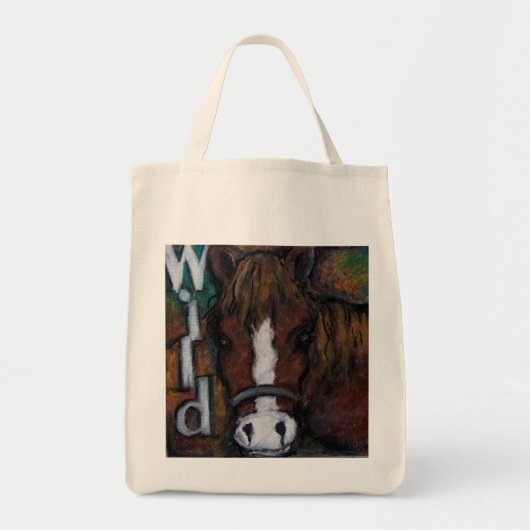 Wilde paarden tote bag (Voorkant)