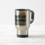 Wilde paarden Travel mug Reisbeker (Voorkant rechts)