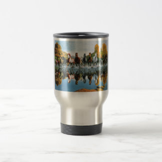 Wilde paarden Travel mug Reisbeker
