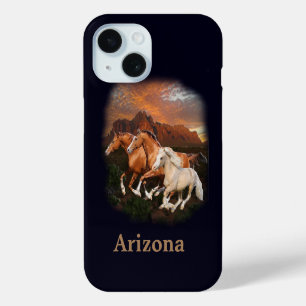 Wilde paarden uit Arizona iPhone 15 Case