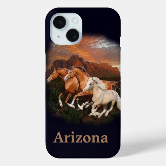 Wilde paarden uit Arizona Case-Mate iPhone Case (Achterkant)