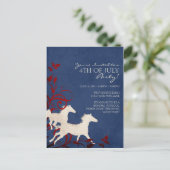 Wilde paarden uitnodiging briefkaart (Staand voorkant)
