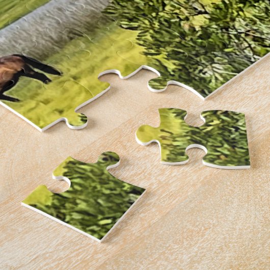 Wilde paarden van Assateague Legpuzzel (Zijkant)