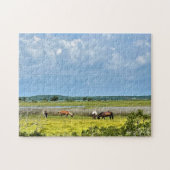 Wilde paarden van Assateague Legpuzzel (Horizontaal)