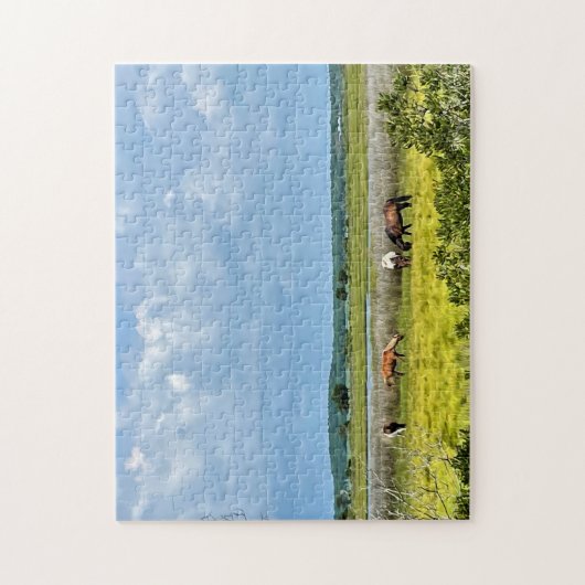 Wilde paarden van Assateague Legpuzzel (Verticaal)