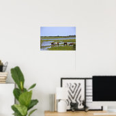 Wilde paarden van Assateague poster (Thuiskantoor)