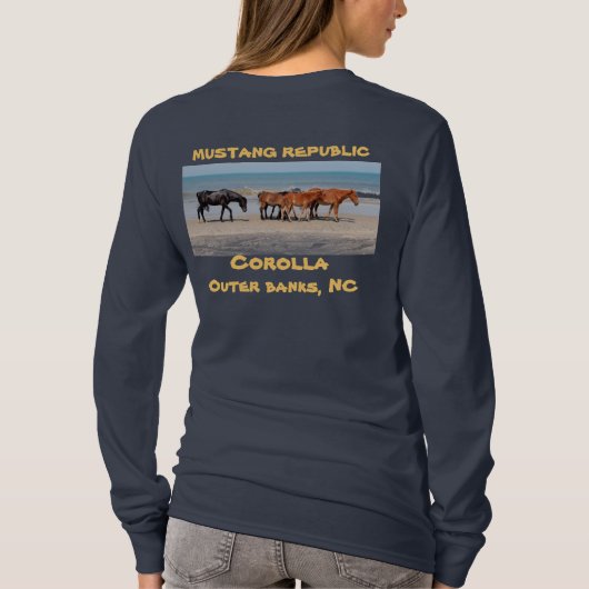 Wilde paarden van Corolla T-shirt (Achterkant)