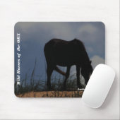 Wilde paarden van de OBX Mousepad Muismat (Met muis)