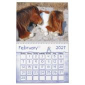 Wilde paarden van het eiland Assateague Kalender (Feb 2027)