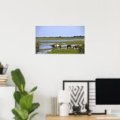 Wilde paarden van het Poster van Assateague (Thuiskantoor)