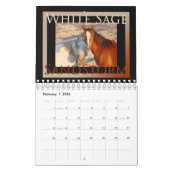 Wilde paarden van het zand-wasbekken, Colorado Kalender (Feb 2026)