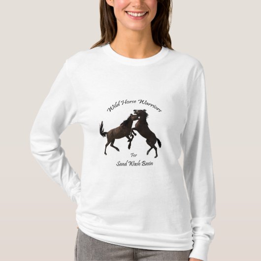 Wilde paarden van het zand-wasbekken, Colorado T-shirt (Voorkant)
