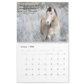 Wilde paarden van het zand- wasbekken kalender (Jan 2026)