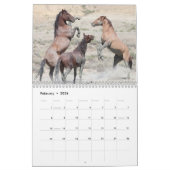 Wilde paarden van het zand- wasbekken kalender (Feb 2026)