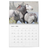 Wilde paarden van het zand- wasbekken kalender (Mar 2026)