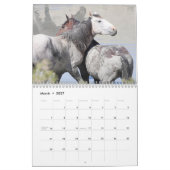 Wilde paarden van het zand- wasbekken kalender (Mar 2027)