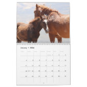 Wilde paarden van het zand- wasbekken kalender (Jan 2026)