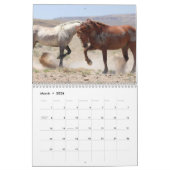Wilde paarden van het zand- wasbekken kalender (Mar 2026)