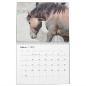 Wilde paarden van het zand- wasbekken kalender (Feb 2027)