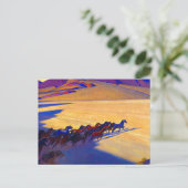 Wilde paarden van Nevada, 1927, door Maynard Dixon Briefkaart (Staand voorkant)