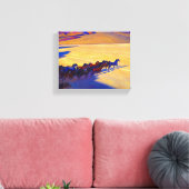 Wilde paarden van Nevada, 1927, door Maynard Dixon Canvas Afdruk (Insitu (Woonkamer))