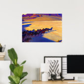 Wilde paarden van Nevada, 1927, door Maynard Dixon Poster (Thuiskantoor)