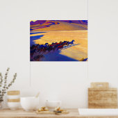 Wilde paarden van Nevada, 1927, door Maynard Dixon Poster (Keuken)