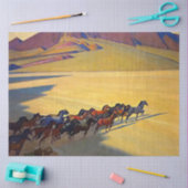 “Wilde paarden van Nevada” door Maynard Dixon Tissuepapier (Craft)