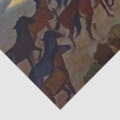 “Wilde paarden van Nevada” door Maynard Dixon Tissuepapier (Detail)