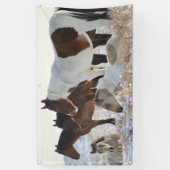 WILDE PAARDEN VAN UTAH ONAQUI HERD BANNER (Verticaal)