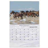 Wilde paarden van Wyoming Kalender (Feb 2026)