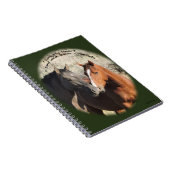 Wilde paarden van Zand Wash Basin Notebook Notitieboek (Rechterzijde)