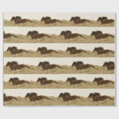 Wilde paarden Verpakkingspapier Cadeaupapier (Vlak)