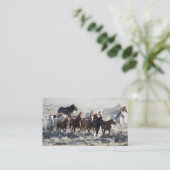 Wilde paarden visitekaartje (Staand voorkant)