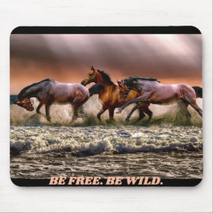 Wilde paarden - vrij zijn, wild zijn muismat