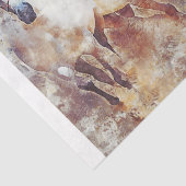 Wilde paarden Western 18x15-deklaagpapier Tissuepapier (Detail)