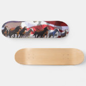 Wilde paarden Westerne Freedom USA Skateboard Deck (Horizontaal)