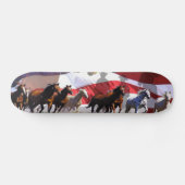 Wilde paarden Westerne Freedom USA Skateboard Deck (Horizontaal)