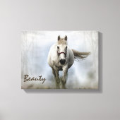 Wilde paarden Westerne kunst Witte paarden Canvas Afdruk (Voorkant)