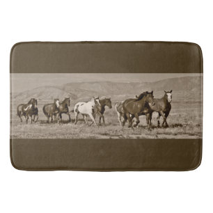 Wilde paarden Westerne paardenpest Bathmat Badmat