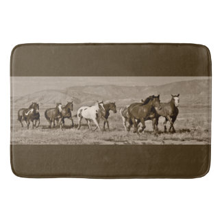 Wilde paarden Westerne paardenpest Bathmat Badmat