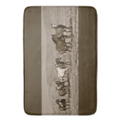 Wilde paarden Westerne paardenpest Bathmat Badmat (Voorkant Verticaal)