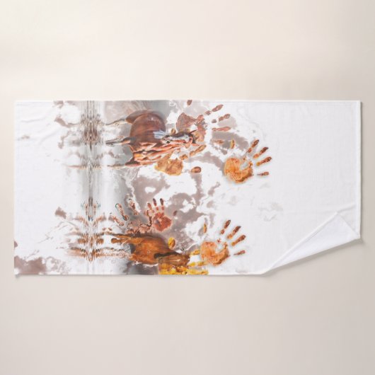 Wilde paarden WILD HANDS Badhanddoek (Badhanddoek)