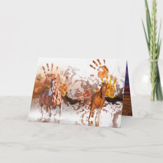 Wilde paarden WILD HANDS Kaart (Voorkant)